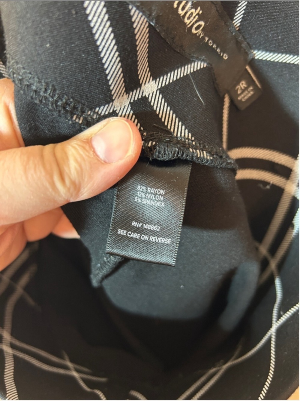 Torrid Studio Flare Pant Career Wear Windowpane Size 2X Regular - Picture 4 of 10